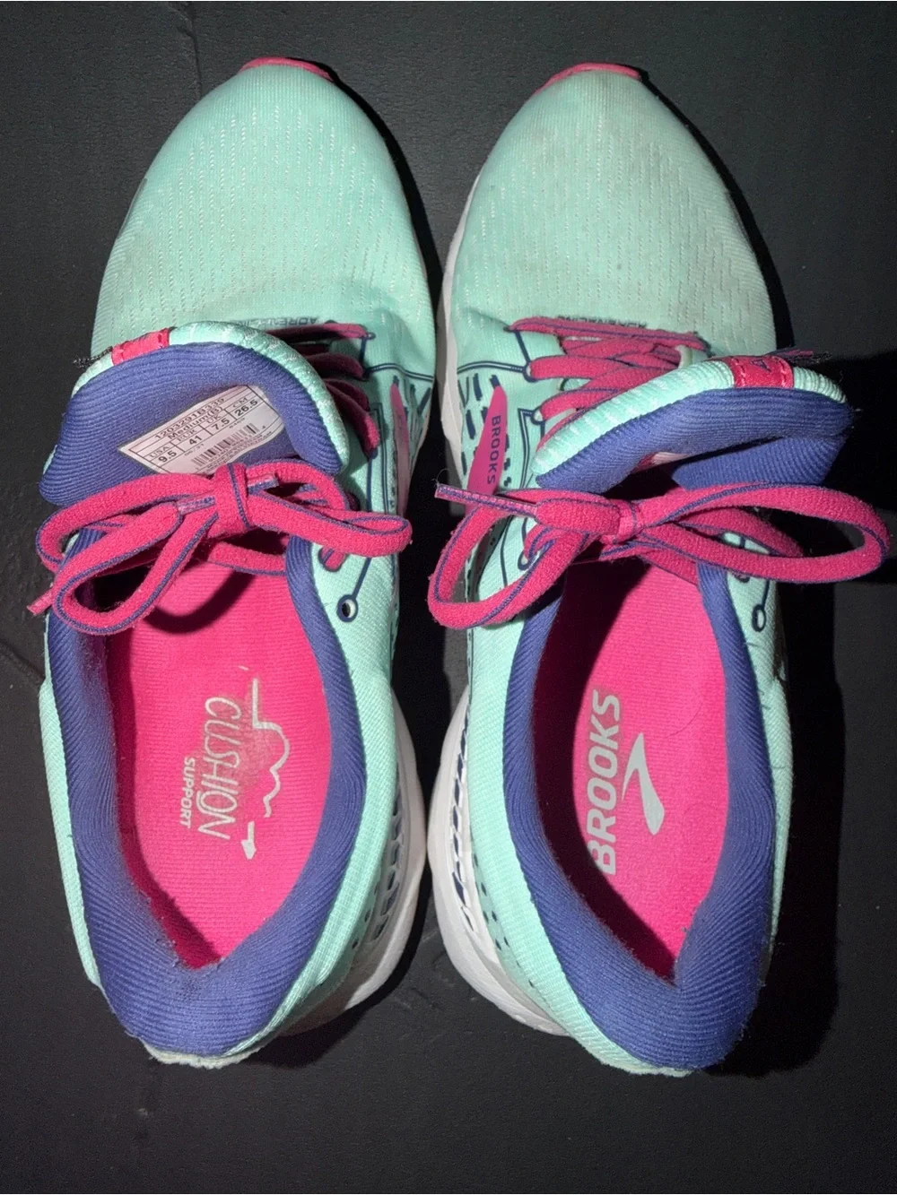 Brooks Women’s Running Shoes - Mint with Pink Accents